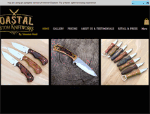 Tablet Screenshot of coastalknives.com